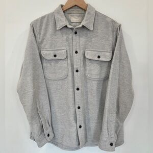 Everlane Light Gray Textured Shirt